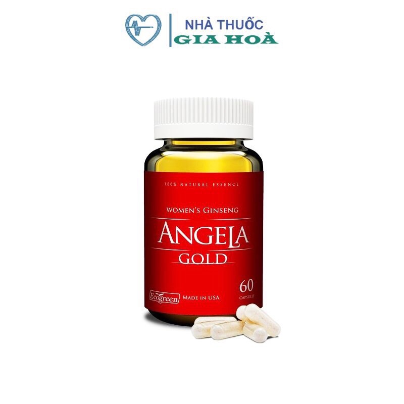 [CHÍNH HÃNG ĐỦ TEM] ANGELA GOLD - Viên uống sâm tăng cường sinh lý nữ, đẹp da, chống lão hoá, khó chịu (tiền) mãn kinh