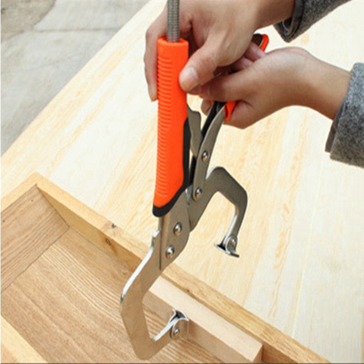 Kìm chết chữ C miệng vuông, Cảo kẹp gỗ chữ C vam kẹp nhanh cường lực,Kìm bấm chết loại tốt xịn