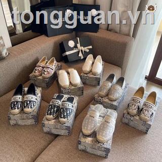 Giày Cói Đi Trong Nhà Thêu Họa Tiết Xinh Xắn
