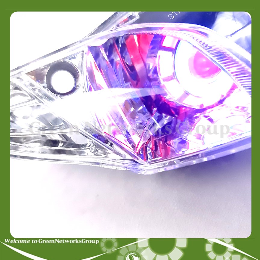 Đầu đèn pha bi cầu mắt cú xe Jupiter MX ( 4 chế độ ) chớp trắng , cos pha trắng , led màu Greennetworks