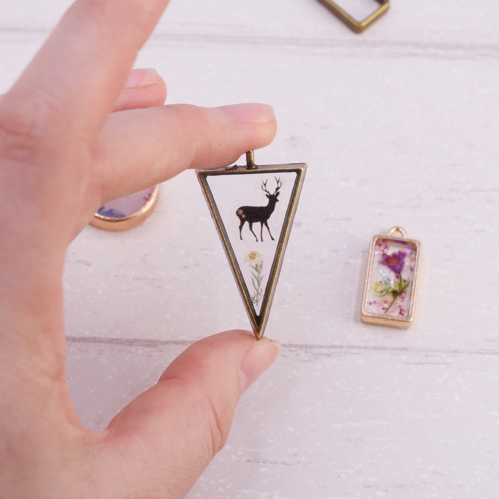 Khung Kim Loại Làm Trang Sức, Mặt Dây Chuyền, Móc Khóa Resin, Làm Đồ Thủ Công Handmade