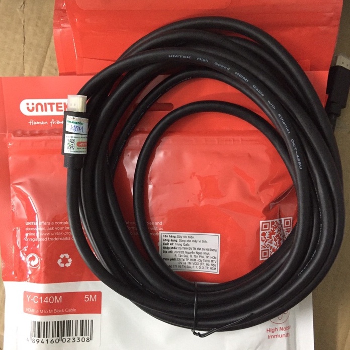 Cáp HDMI ✨Free Ship✨ Cáp HDMI UNITEK Ultra 4k 1,5M✨3M✨5M- Chống Nhiễu Cực Tốt- Hàng Chính Hãng Bảo Hành 12 Tháng