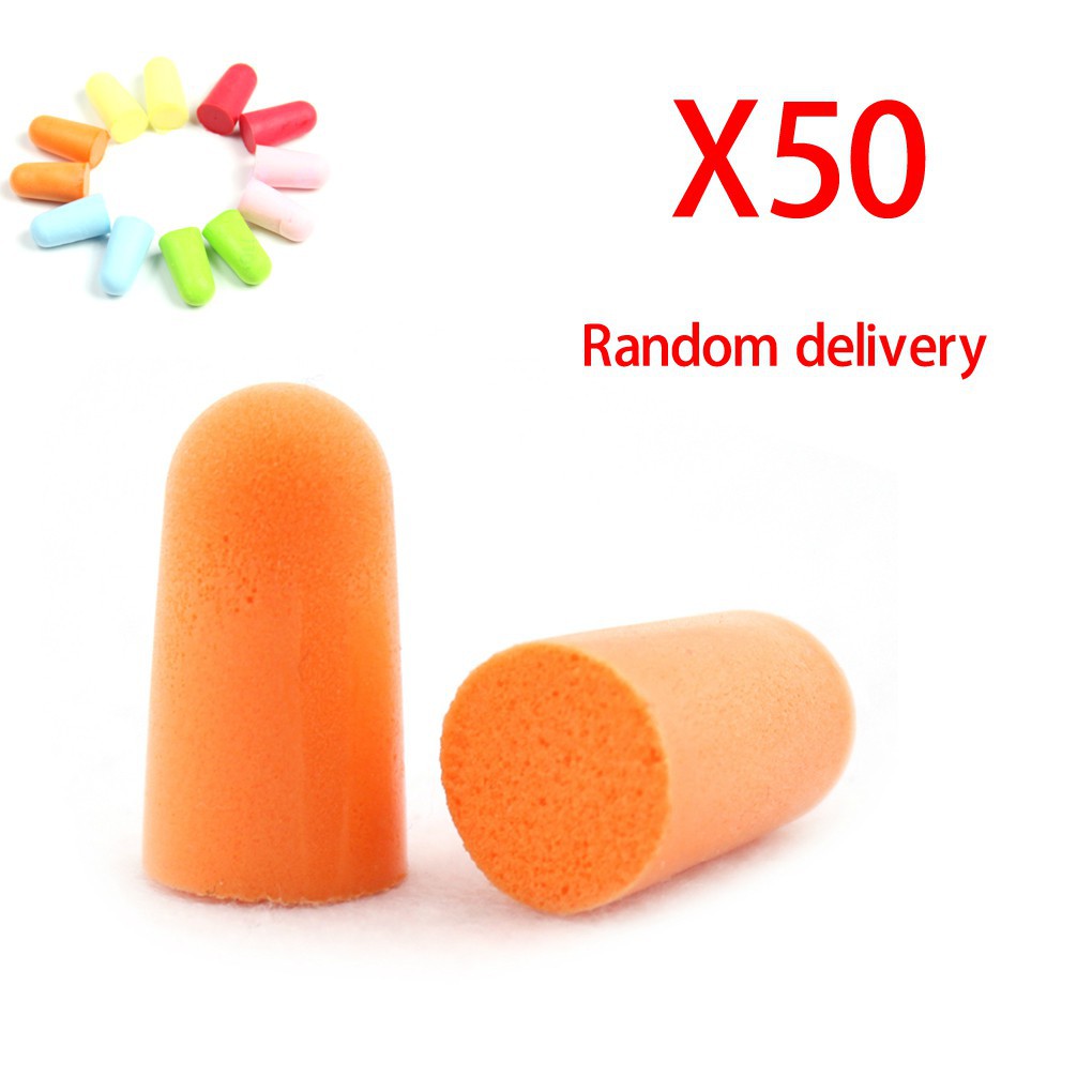 Set 50 cặp nút bịt tai chống ồn khi ngủ 23mmx12mm/0.9''x0.47''