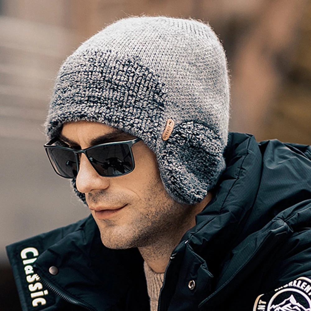 Mũ beanie Che Tai Giữ Ấm Mùa Đông Thiết Kế Mới Cho Nam Và Nữ