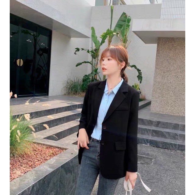 Áo Vest Khoác Blazer Trơn đen, be Phong Cách Hàn Quốc - Vải Trơn - Freesize - Bigsize - Vera_B01 | BigBuy360 - bigbuy360.vn