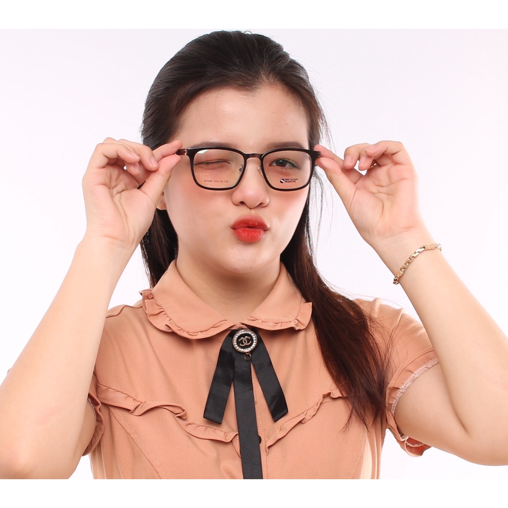 Gọng kính TR90 phối càng hợp kim cao cấp bền đẹp thời trang – hàng chính hãng Ouress MT062