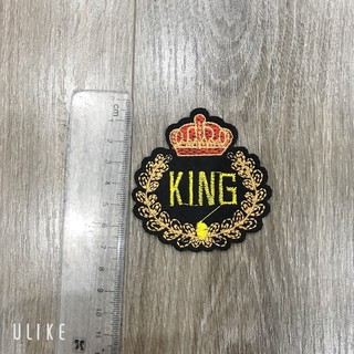 Sticker ,logo thêu Vương miệng Kinh