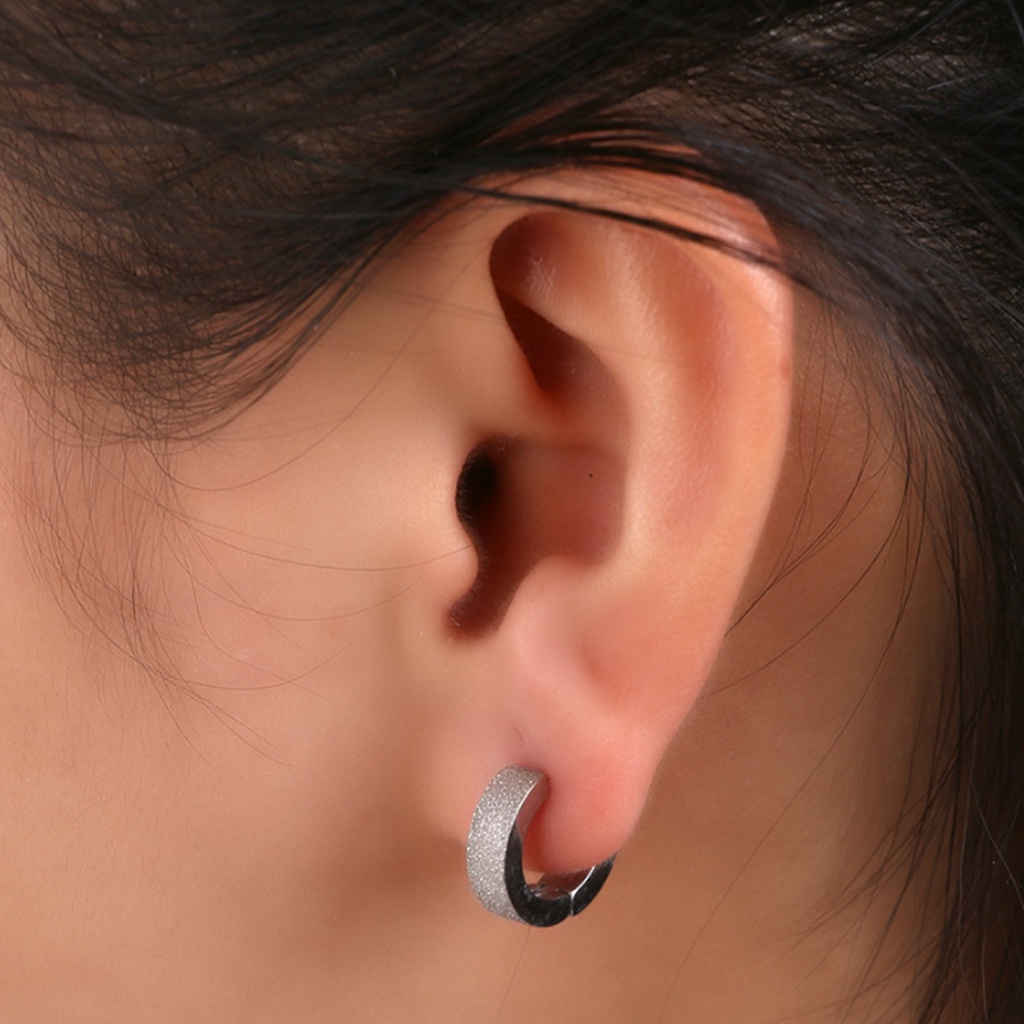 Khuyên tai kẹp không cần bấm lỗ, khuyên tai nam nữ đính đá zircon lấp lánh cao cấp