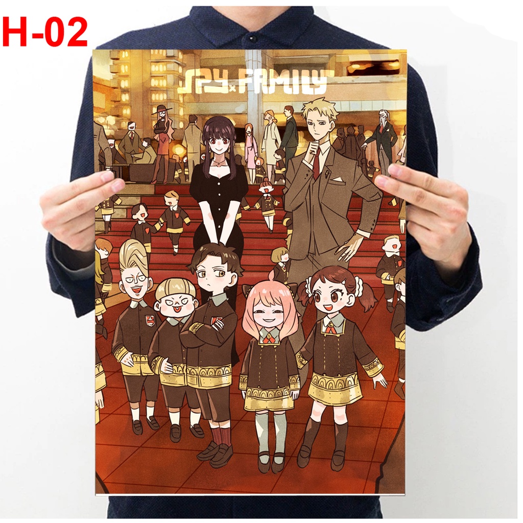 Tranh dán tường anime Spy X Family , Áp Phích anime Spy X Family, Poster anime Spy X Family