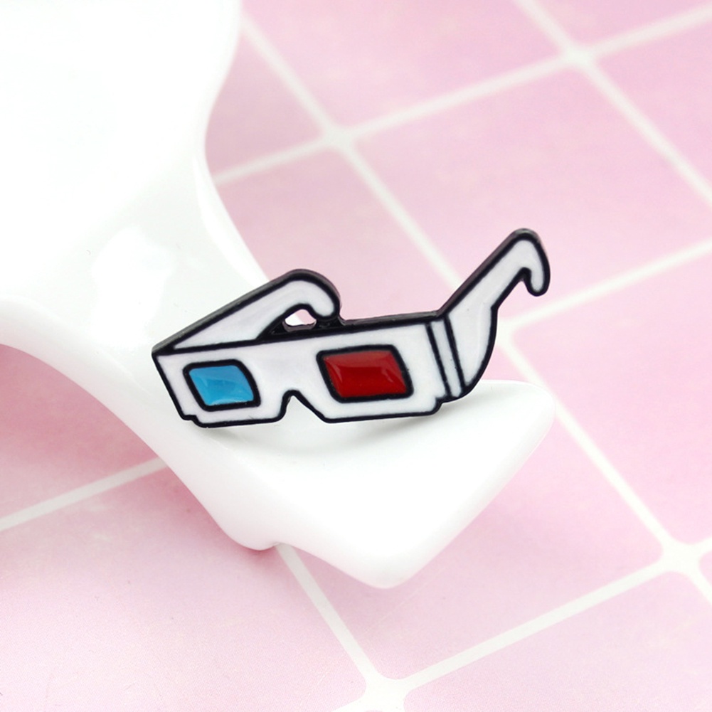 YOML✔Fashion 3D Sunglasses Badge Collar Lapel Brooch Pin Clothes Jewelry Bag Decor