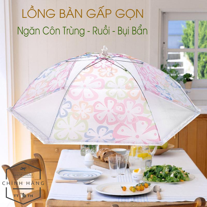 Lồng Bàn Lưới Dạng Ô Gấp Gọn Đậy Thức Ăn Chống Côn Trùng