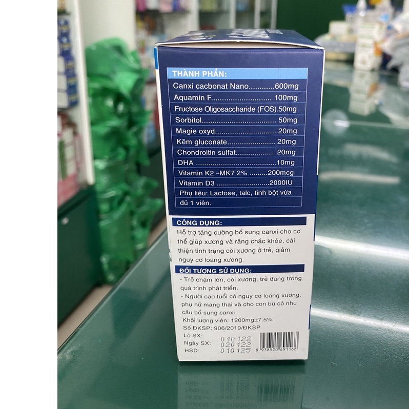 CalciNano Davico - Hỗ trợ cải thiện tình trạng còi xương ở trẻ, giúp bổ sung canxi cải thiện tình trạng còi xương ở trẻ