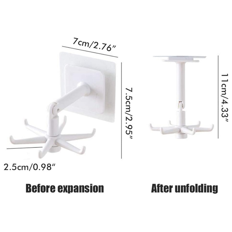 Giá Treo Đồ Dùng Nhà Bếp Gắn Tường Xoay 360 Độ Tiện Dụng