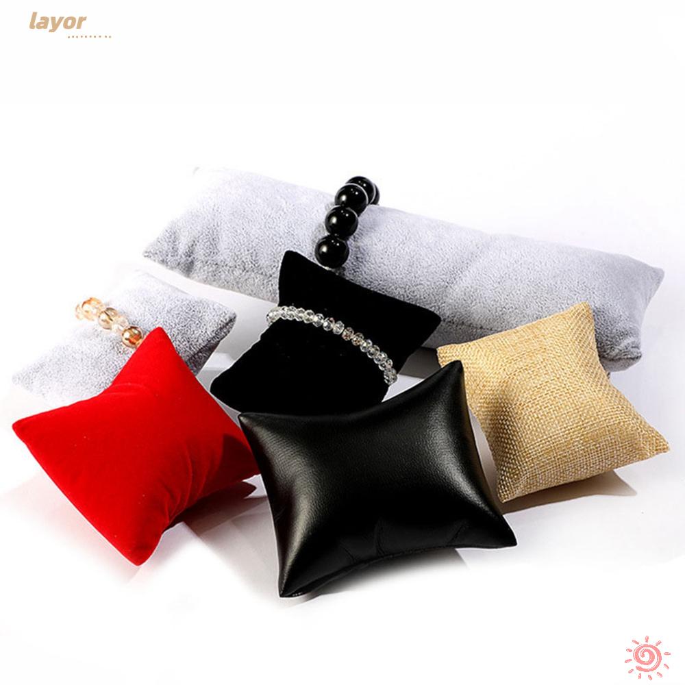 Set 5 Gối Trưng Bày Đồng Hồ / Vòng Đeo Tay / Lắc Chân Chất Liệu Nhung /