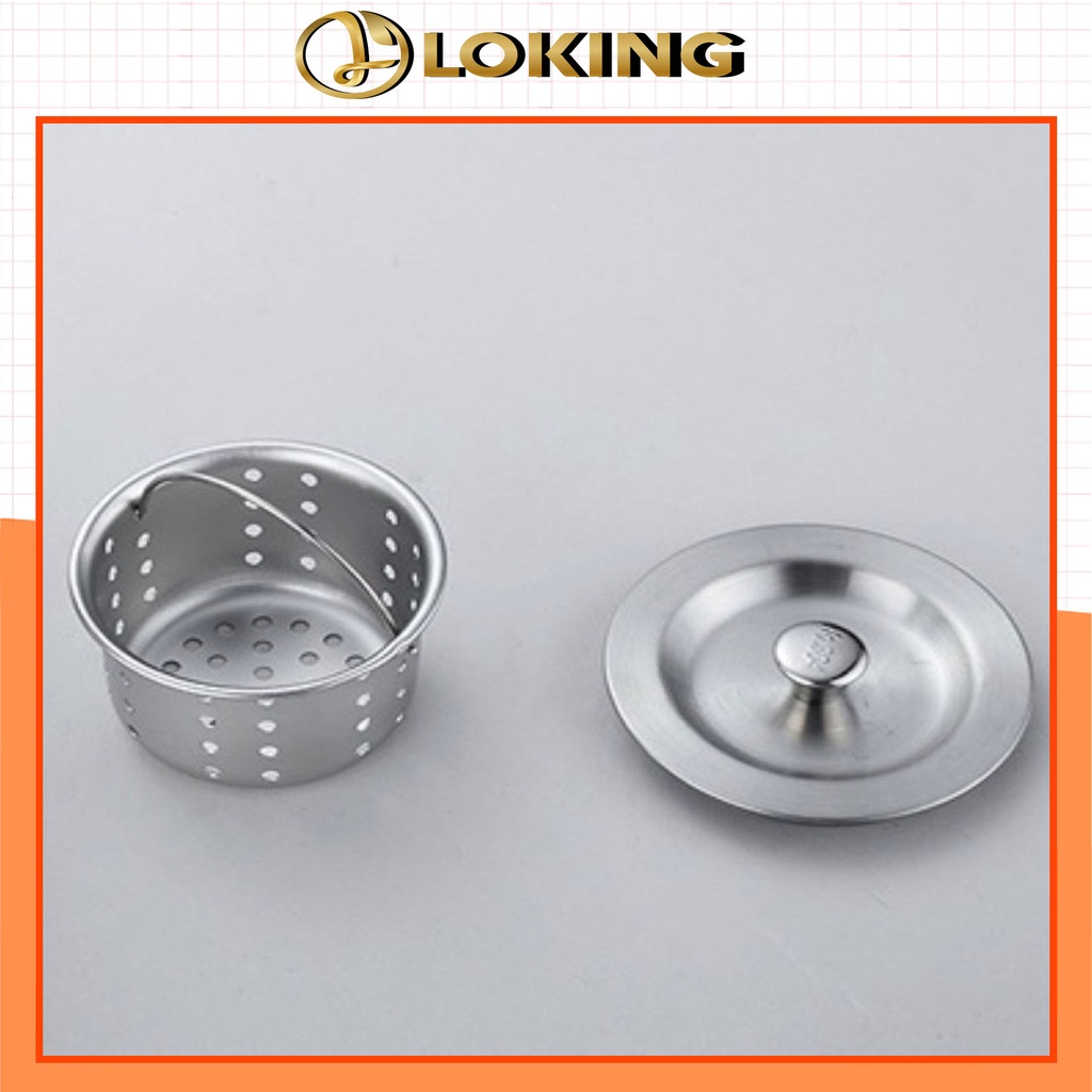 Giỏ lọc bồn rửa bát ịnox, không rỉ sét, độ bền cao, phễu lọc rác inox, LRI5.1 - LOKING