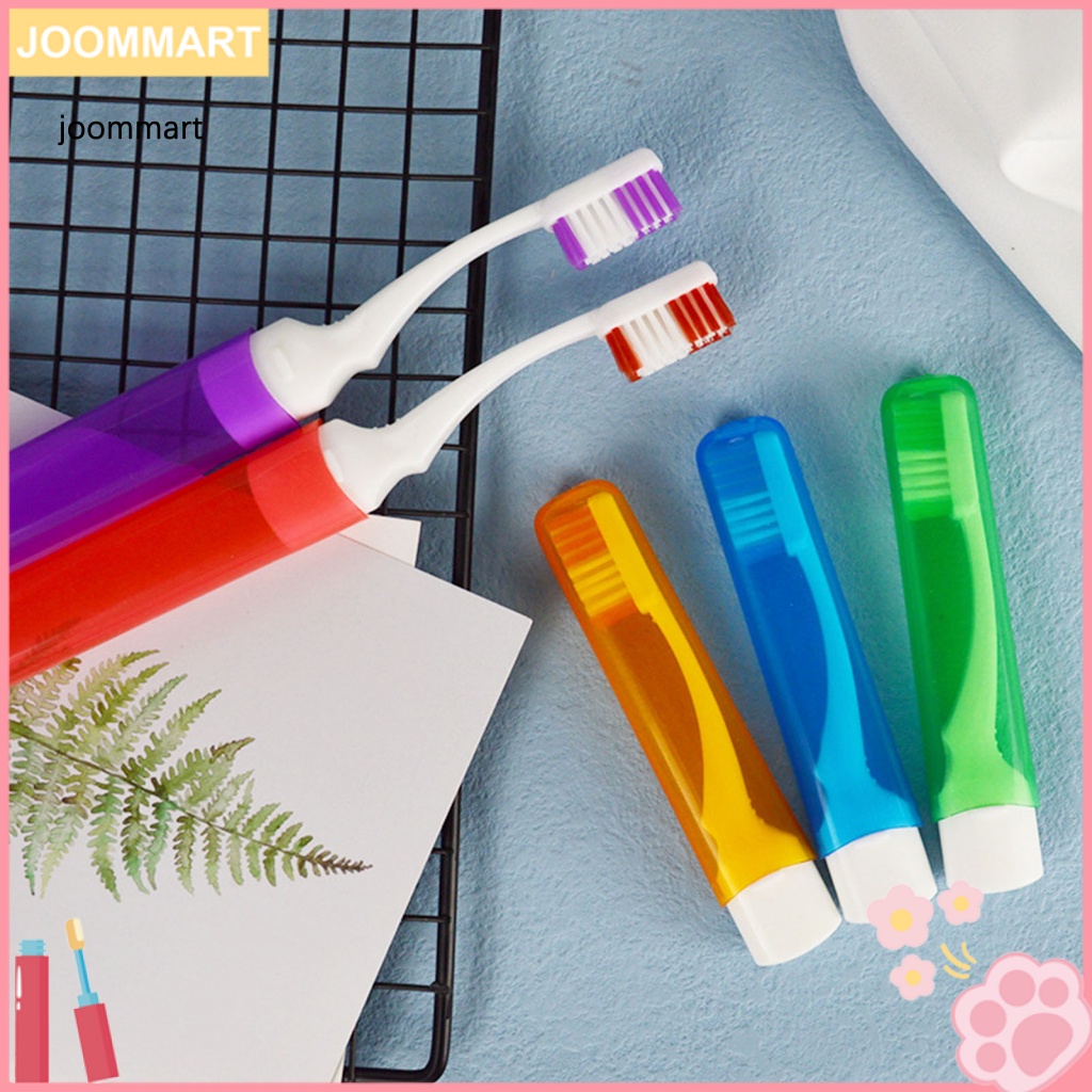 Bàn Chải Đánh Răng Mini Không Mùi Có Thể Gấp Lại Kèm Bàn Chải Ultra-Fine Cho Cắm Trại