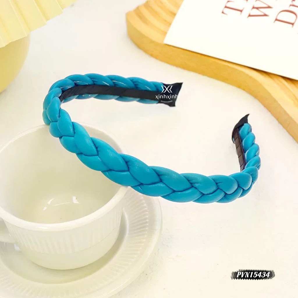 Bờm tóc da bện màu sắc phong cách cá tính dễ thương - Xinh Xinh Accessories