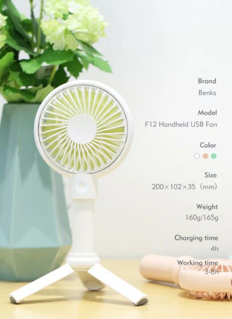 Quạt cầm tay có chân đỡ Benks chính hãng | BigBuy360 - bigbuy360.vn