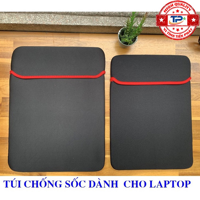 Túi chống sốc cho máy tính xách tay / Laptop loại 15 và 15.6 inch ( đen viền đỏ )