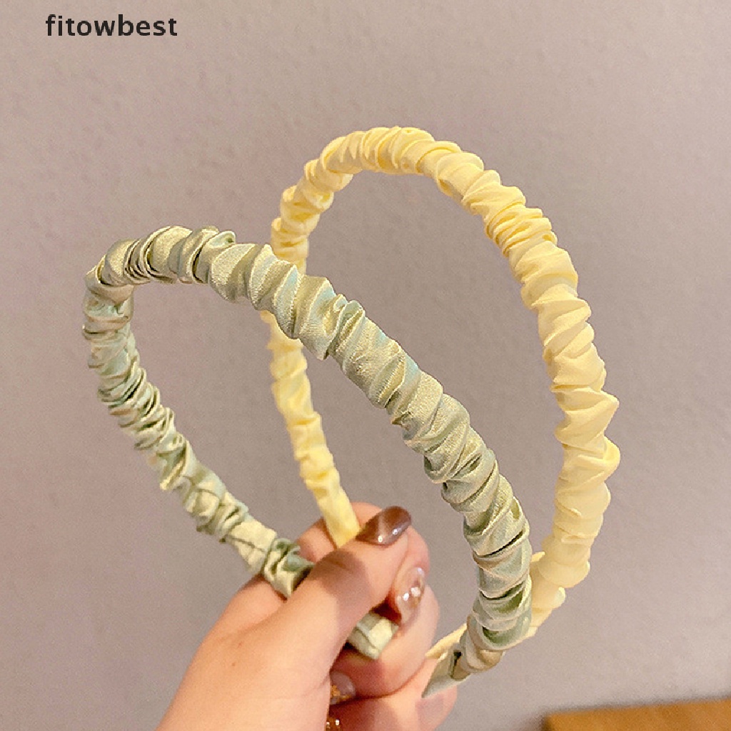 Băng Đô Xếp Ly Mềm Mại Thời Trang Cá Tính Cho Nữ