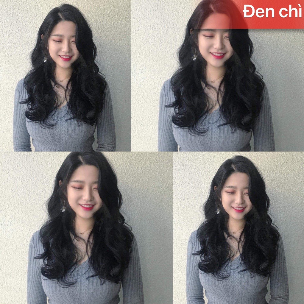 Thuốc nhuộm tóc Đen chì 💖 [dưỡng tóc]  [không tẩy tóc] tự nhuộm tóc tại nhà + tặng kèm Oxy trợ nhuộm và gang tay | BigBuy360 - bigbuy360.vn