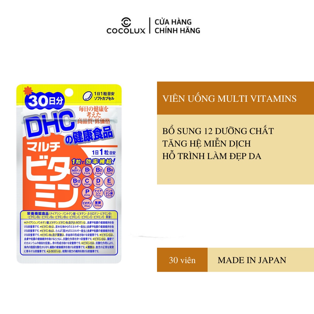Viên Uống Vitamin Tổng Hợp DHC Nhật Bản 30 Ngày