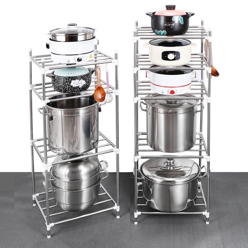 Kệ đựng xoong nồi bằng inox (kèm ảnh thật)