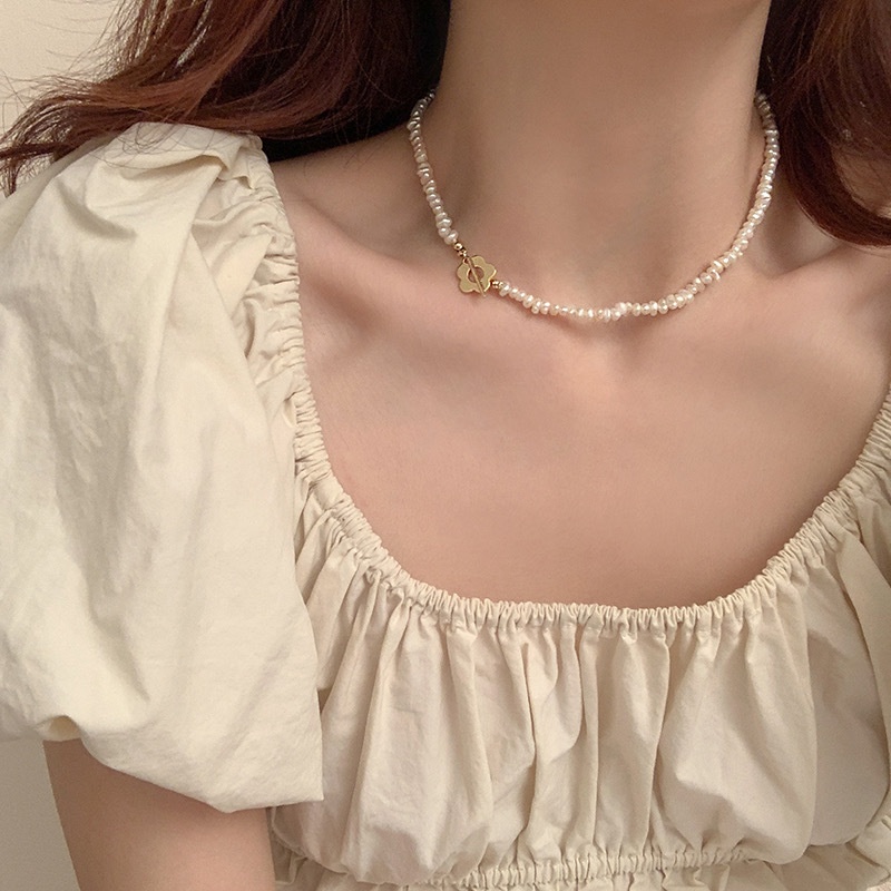 Dây Chuyền Đính Ngọc Trai Giả Cao Cấp Sang Trọng Thời Trang Dành Cho Nữ