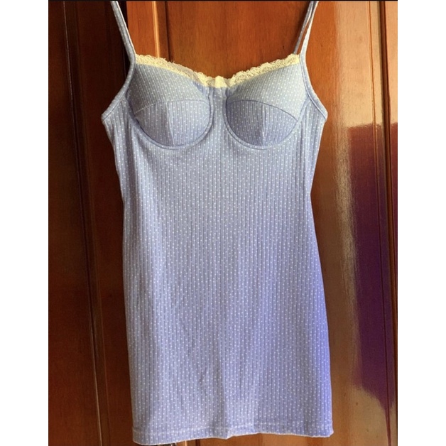 Đầm body xanh chấm bi SheByShj