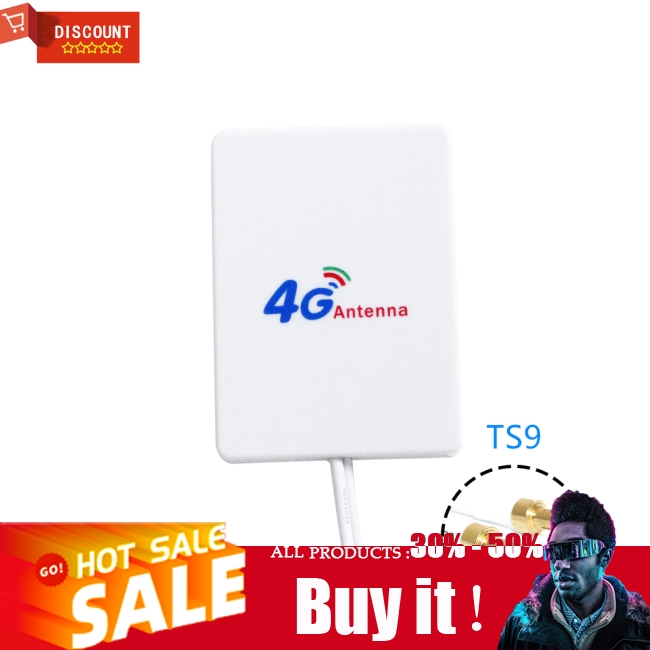 Ăng Ten Bắt Sóng 3m 3g 4g Lte Cho Huawei Zte 4g Lte Router Với Đầu Nối Ts9 / Crc9 / Sma