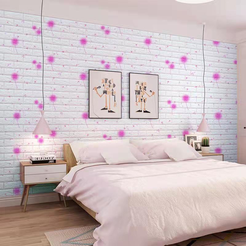 Hình nền Dinding Wall Sticker Gạch Foam Hình nền không thấm nước Thiết kế trang trí nội thất cho phòng ngủ | BigBuy360 - bigbuy360.vn
