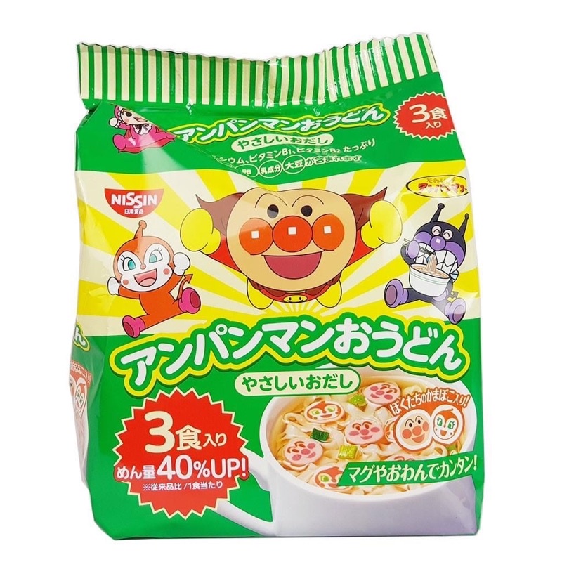 Mì NISSIN CHÚ HỀ ANPANMAN 90G (3 Gói Nhỏ) Date 27/5