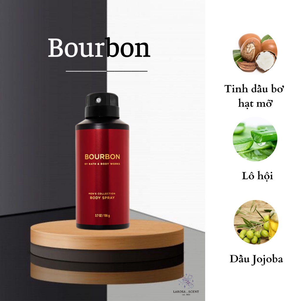 Xịt thơm toàn thân mùi BOURBON
