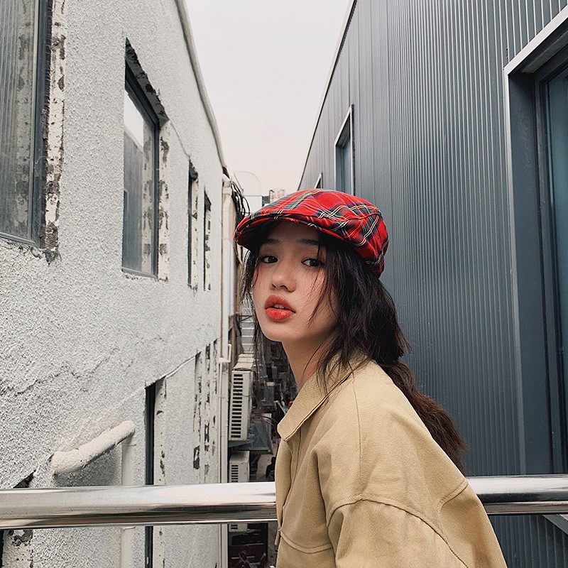 Mũ Beret Họa Sĩ Yuppie Phong Cách Hong Kong Cổ Điển Thời Trang Xuân Hè Cho Nam Và Nữ