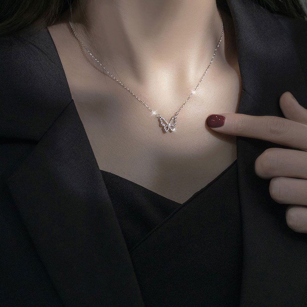 Vòng cổ Nhiều Lớp Hình Bướm Phong Cách Bohemian Cổ Điển