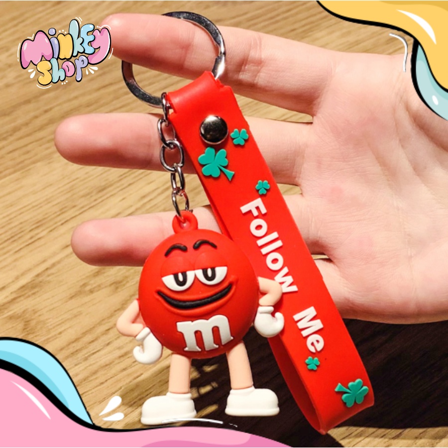 Móc Khóa Đẹp Hình Kẹo MM Cute phụ kiện Túi Xách dễ thương - Minkey