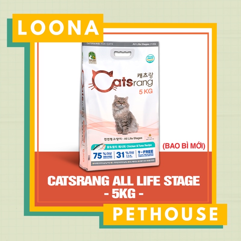 Hạt thức ăn cho mèo Catsrang 5kg