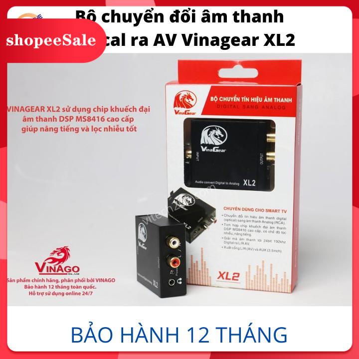 (Hàng Mới Về) Bộ Chuyển  Quang XL2  Optical Sang Audio AV ra Amply + Cáp optical - Bộ chuyển đổi tín hiệu quang có cổng