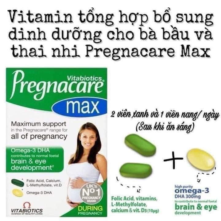 Vitamin bổ sung cho phụ nữ mang thai PREGNACARE MAX