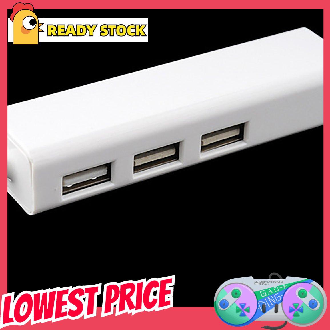 [lovely]High Speed USB 2.0 to Network LAN Ethernet RJ45 Adapter with 3 Port USB HUB