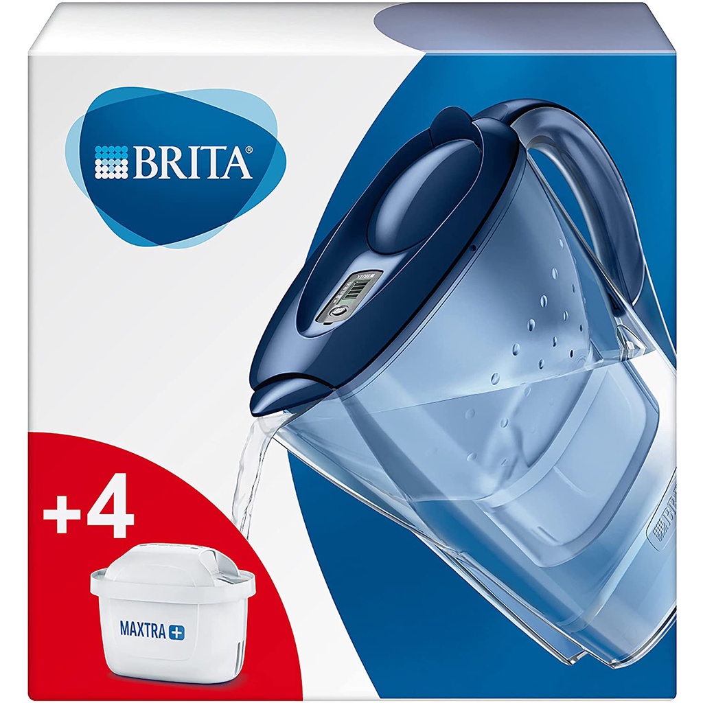 Bình lọc nước Brita Marella 3,5L kèm 4 lõi lọc [Hàng Đức chính hãng]