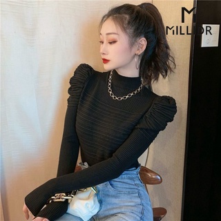 Áo Dệt Kim Màu Sắc Cổ Điển Thời Trang Thu Đông Cho Nữ