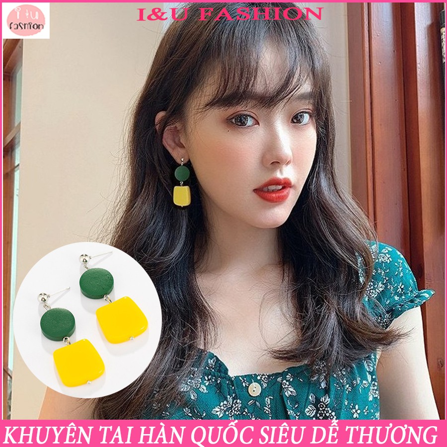 Khuyên tai nữ màu sắc tươi tắn , cá tính và nổi bật mang phong cách trẻ trung năng động KT-73