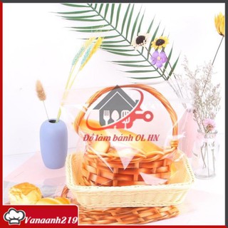 [ Hỏa tốc với nowship/grap] 10 túi zip đựng bánh hình đan giỏ hàng đẹp loại 1