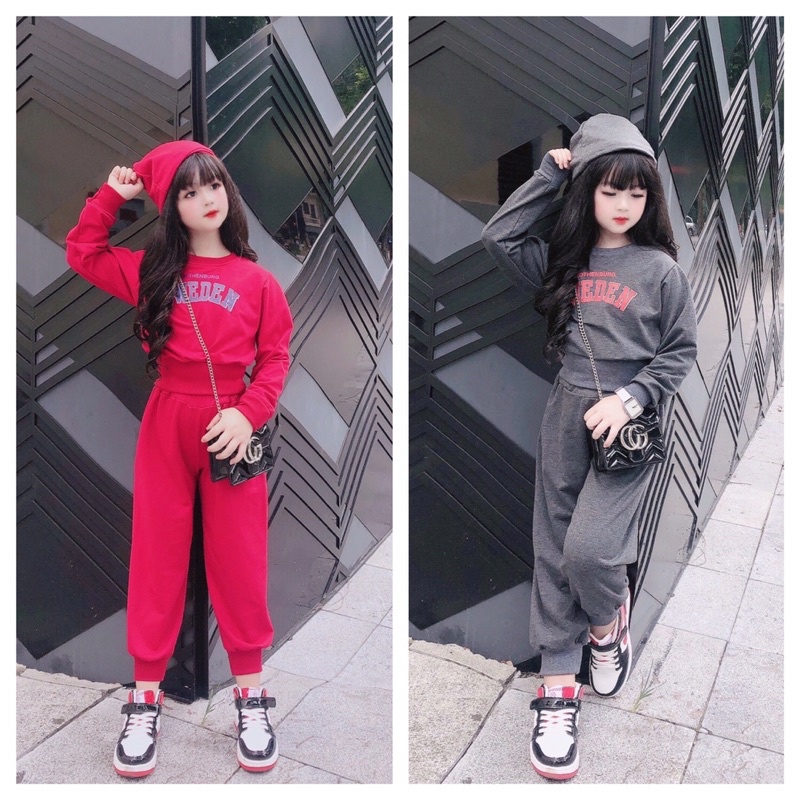 Set bộ SWEDEN Hồng -Ghi BG