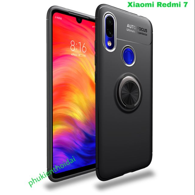 Ốp lưng Xiaomi Redmi 7 FREESHIP Từ 50k chống sốc giá đỡ kiêm nhẫn hút ô tô hiệu Auto Focus siêu bền