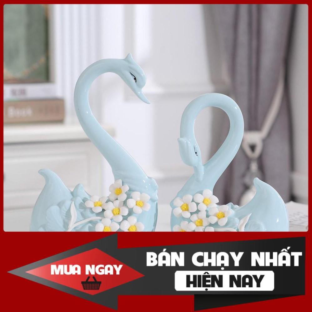 [SP BÁN CHẠY] Thiên nga gốm sứ decor