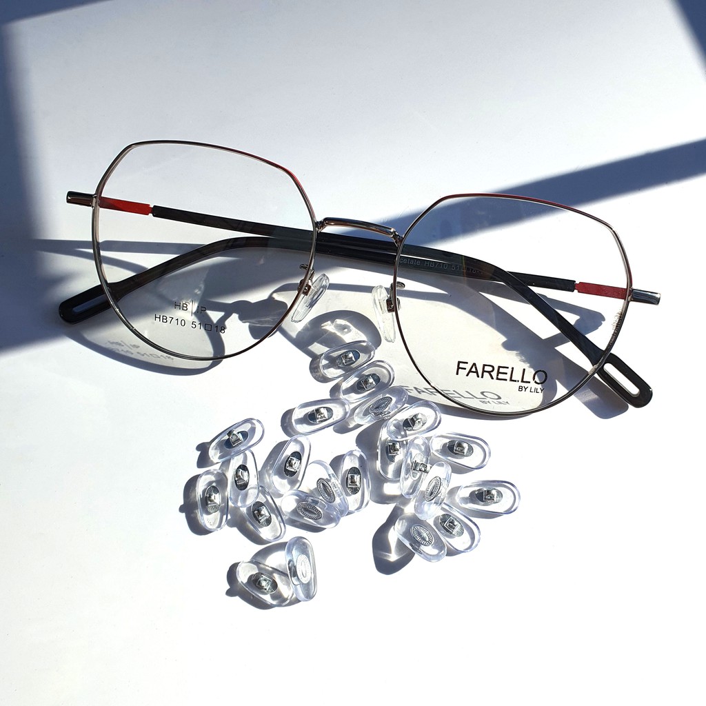 [Mã SKAMCLU7 giảm 10% cho đơn từ 0Đ] Đệm Mũi Silicon Trắng Trong Gọng Kính Chống Trượt Tiện Lợi Lilyeyewear | BigBuy360 - bigbuy360.vn