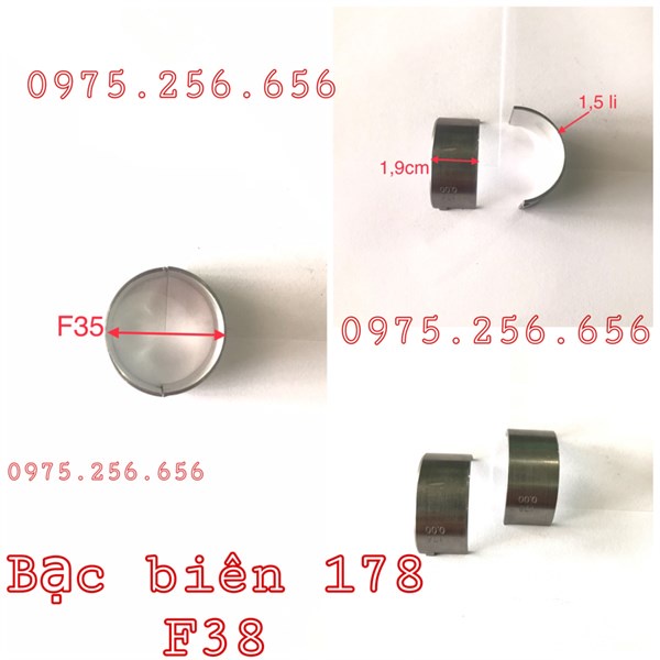 Bạc Biên 178F Phi 38 ắc 35 phụ tùng máy cày phụ tùng máy nông nghiệp phụ tùng Hùng Lỳ
