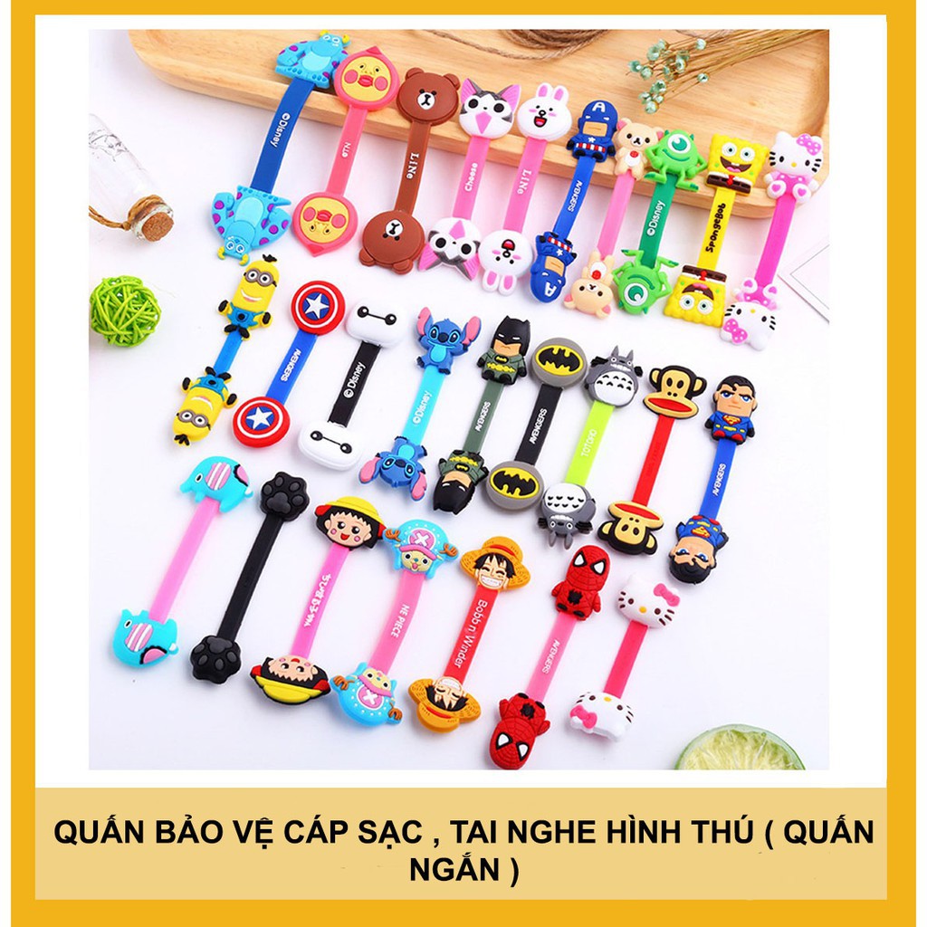  QUẤN BẢO VỆ CÁP SẠC , TAI NGHE HÌNH THÚ ( QUẤN NGẮN )  Z2W